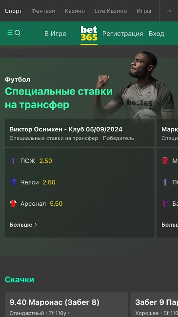 Види ставок в БК Bet365